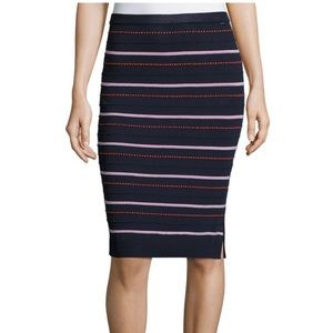 St. John Knit Nautical Pencil Skirt